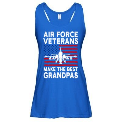 American Flag Air Force Veteran Makes Best Grandpa Gift Ladies Essential Flowy Tank