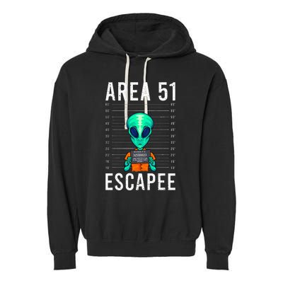 Alien Funny Alien Lover UFO Area 51 Alien Humor Alien Garment-Dyed Fleece Hoodie