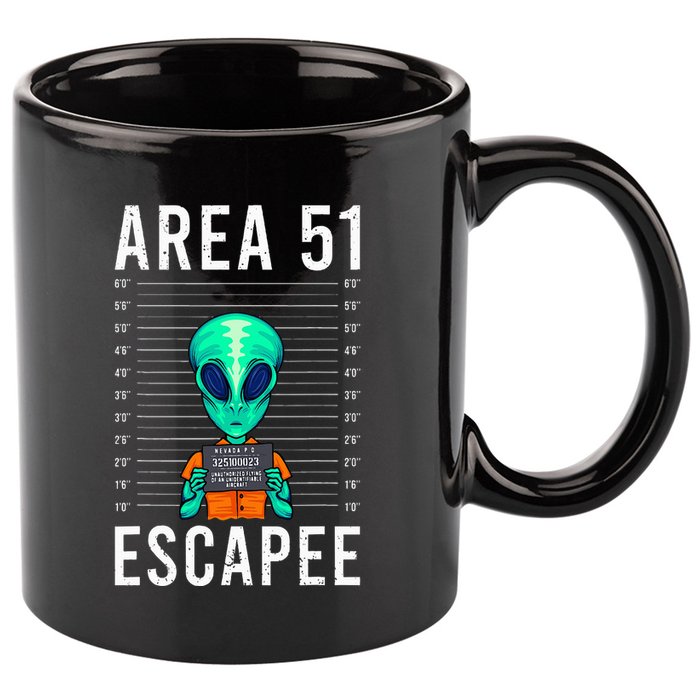Alien Funny Alien Lover UFO Area 51 Alien Humor Alien 11oz C Handle Ceramic Mug