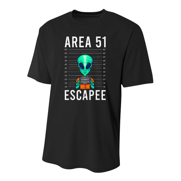 Alien Funny Alien Lover UFO Area 51 Alien Humor Alien Youth Performance Sprint T-Shirt