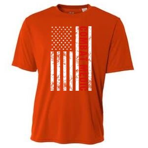 American Flag Army Combat Medic Cute Gift Cooling Performance Crew T-Shirt