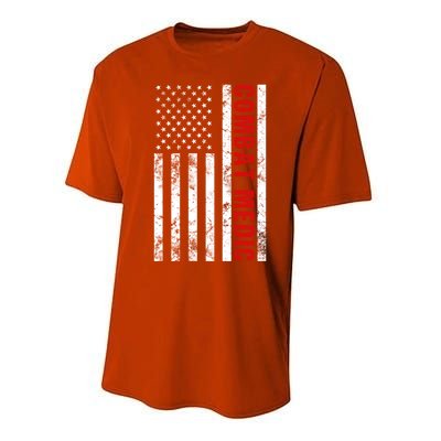 American Flag Army Combat Medic Cute Gift Performance Sprint T-Shirt