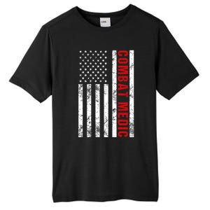 American Flag Army Combat Medic Cute Gift Tall Fusion ChromaSoft Performance T-Shirt