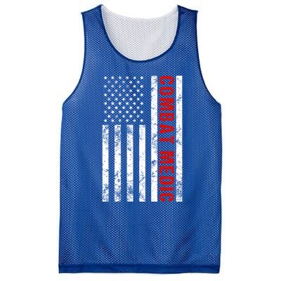 American Flag Army Combat Medic Cute Gift Mesh Reversible Basketball Jersey Tank