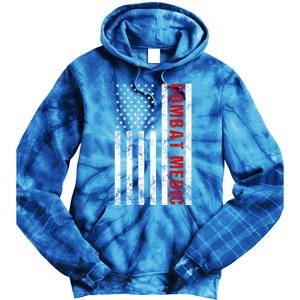 American Flag Army Combat Medic Cute Gift Tie Dye Hoodie