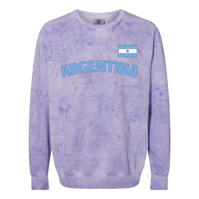 Argentina Flag Argentinian Pride International Country Cute Gift Colorblast Crewneck Sweatshirt