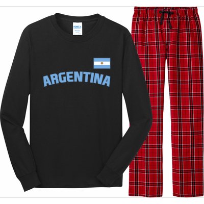 Argentina Flag Argentinian Pride International Country Cute Gift Long Sleeve Pajama Set