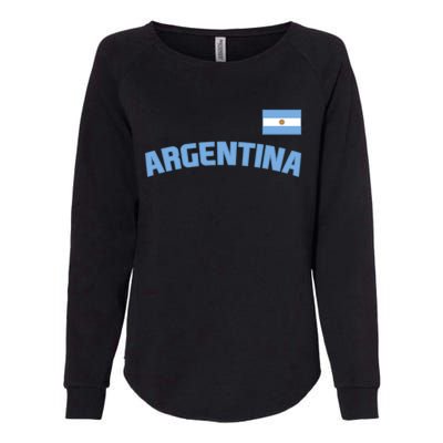 Argentina Flag Argentinian Pride International Country Cute Gift Womens California Wash Sweatshirt