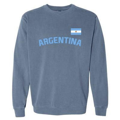 Argentina Flag Argentinian Pride International Country Cute Gift Garment-Dyed Sweatshirt