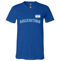 Argentina Flag Argentinian Pride International Country Cute Gift V-Neck T-Shirt