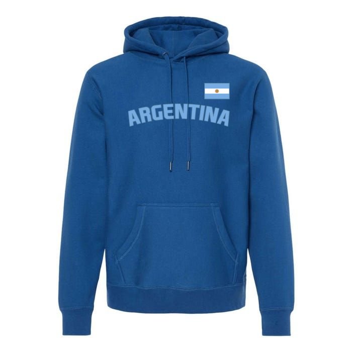 Argentina Flag Argentinian Pride International Country Cute Gift Premium Hoodie