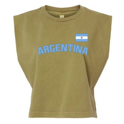 Argentina Flag Argentinian Pride International Country Cute Gift Garment-Dyed Women's Muscle Tee