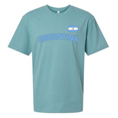 Argentina Flag Argentinian Pride International Country Cute Gift Sueded Cloud Jersey T-Shirt