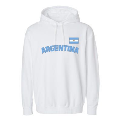 Argentina Flag Argentinian Pride International Country Cute Gift Garment-Dyed Fleece Hoodie