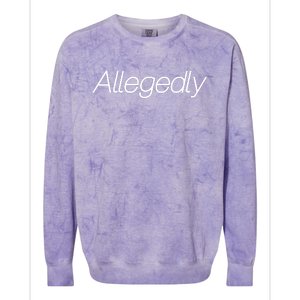 Allegedly Funny Attorney Funny Lawyer Colorblast Crewneck Sweatshirt