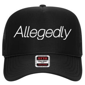 Allegedly Funny Attorney Funny Lawyer High Crown Mesh Back Trucker Hat