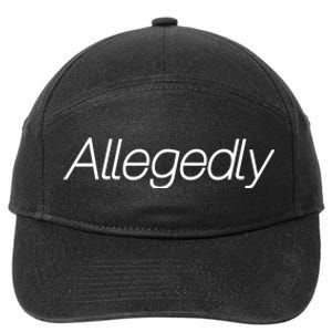 Allegedly Funny Attorney Funny Lawyer 7-Panel Snapback Hat