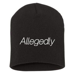 Allegedly Funny Attorney Funny Lawyer Short Acrylic Beanie