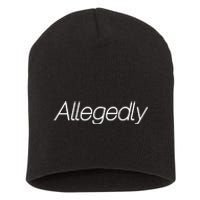 Allegedly Funny Attorney Funny Lawyer Short Acrylic Beanie