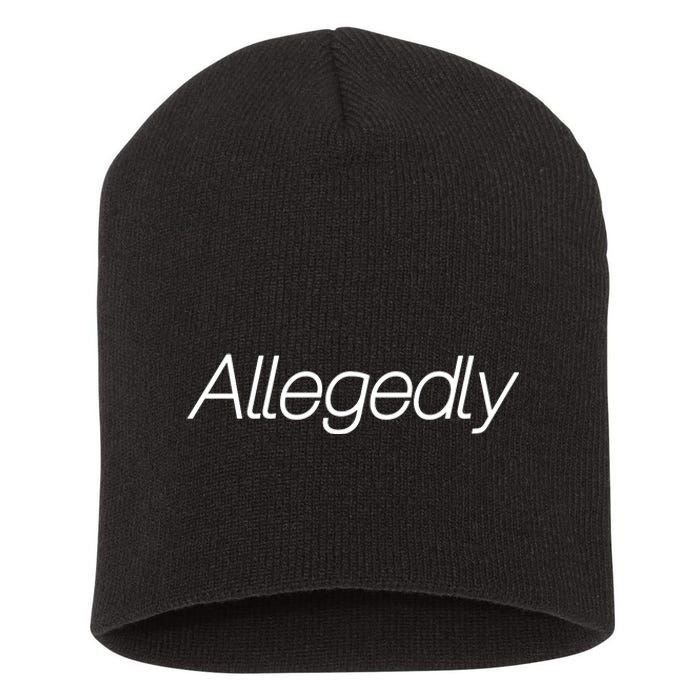 Allegedly Funny Attorney Funny Lawyer Short Acrylic Beanie