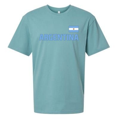 Argentina Flag Argentinian Pride International Country Gift Sueded Cloud Jersey T-Shirt