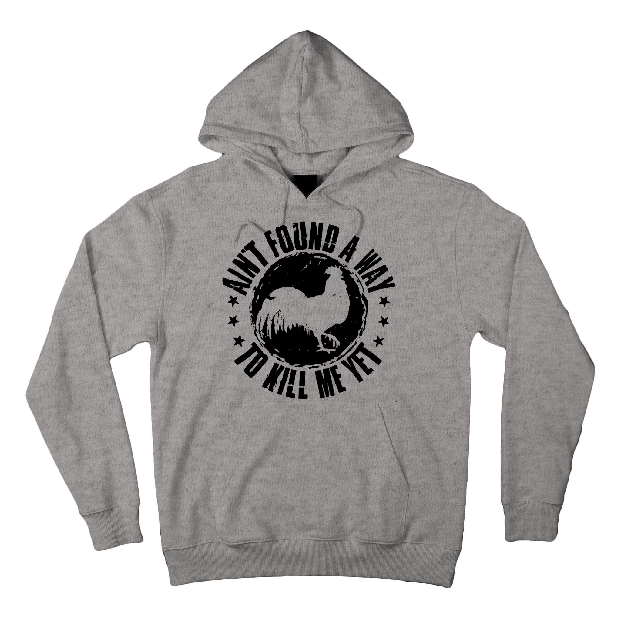 Ain't Found A Way To Kill Me Yet Vintage Rooster Tall Hoodie