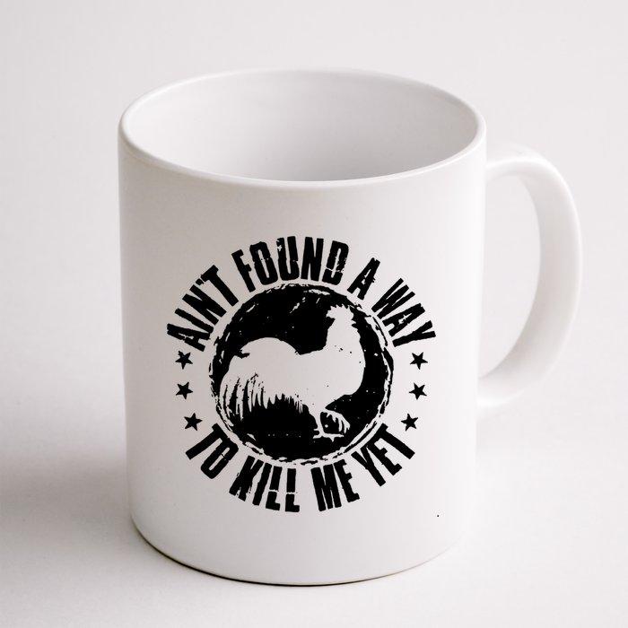 Ain't Found A Way To Kill Me Yet Vintage Rooster Mug