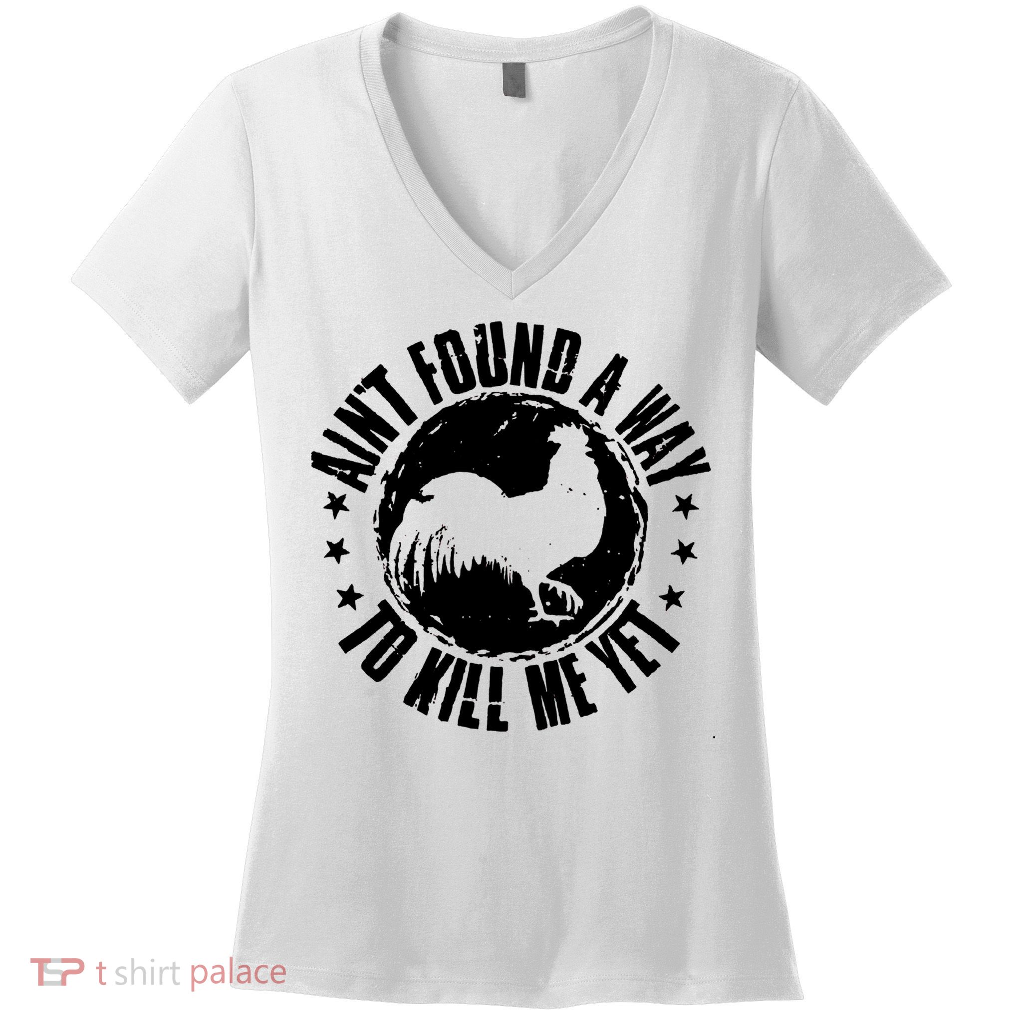 Ain't Found A Way To Kill Me Yet Vintage Rooster Women's V-Neck T-Shirt