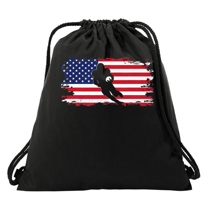 American Football Apparel Football Drawstring Bag