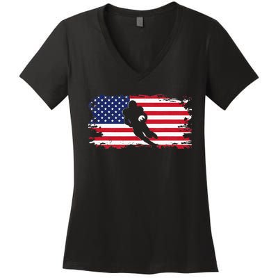 American Football Apparel Football Women's V-Neck T-Shirt