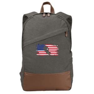 American Football Apparel Football Cotton Canvas Backpack