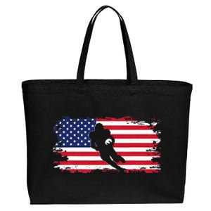 American Football Apparel Football Cotton Canvas Jumbo Tote