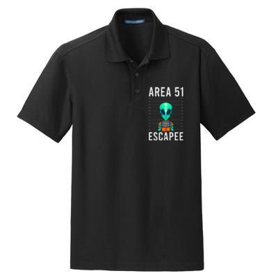 Alien Funny Alien UFO Area 51 Alien Humor Alien Dry Zone Grid Polo