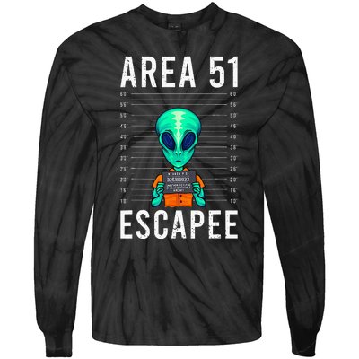 Alien Funny Alien UFO Area 51 Alien Humor Alien Tie-Dye Long Sleeve Shirt