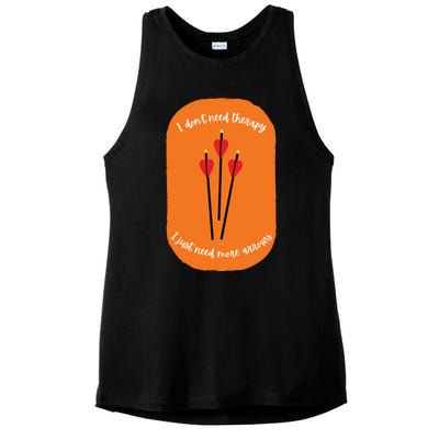 Archery Funny Ladies PosiCharge Tri-Blend Wicking Tank