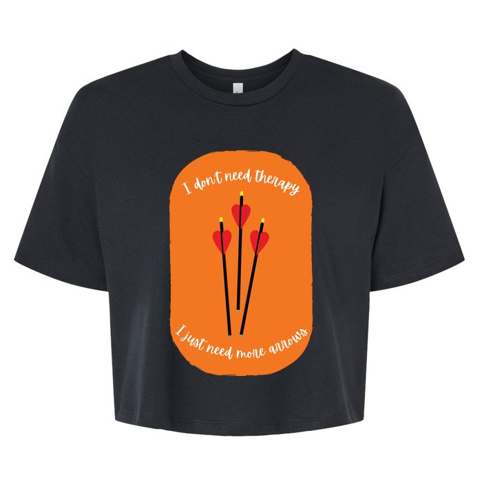 Archery Funny Bella+Canvas Jersey Crop Tee