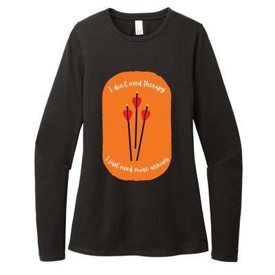 Archery Funny Womens CVC Long Sleeve Shirt