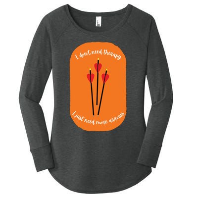 Archery Funny Women's Perfect Tri Tunic Long Sleeve Shirt