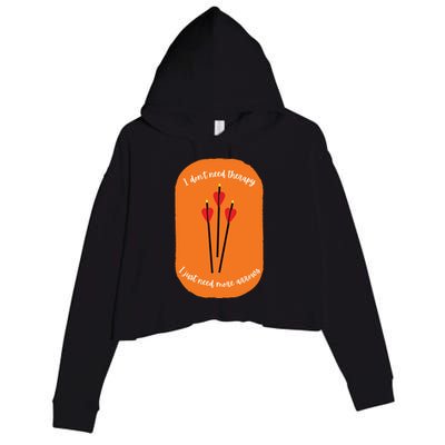 Archery Funny Crop Fleece Hoodie