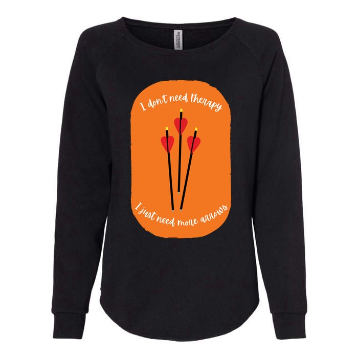 Archery Funny Womens California Wash Sweatshirt