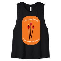 Archery Funny Women's Racerback Cropped Tank