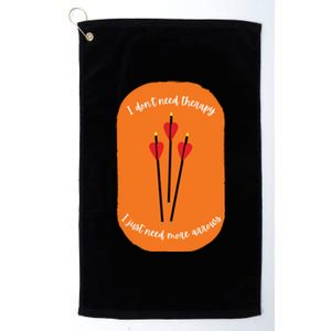 Archery Funny Platinum Collection Golf Towel