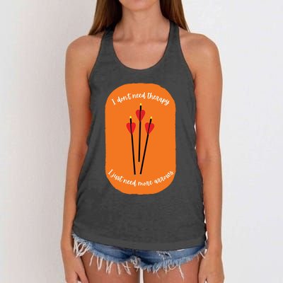 Archery Funny Women's Knotted Racerback Tank