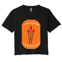 Archery Funny Women's Crop Top Tee