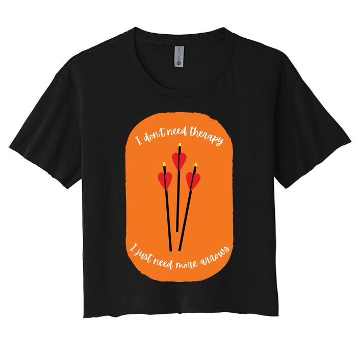 Archery Funny Women's Crop Top Tee