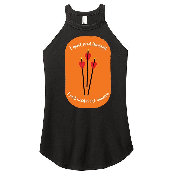 Archery Funny Women's Perfect Tri Rocker Tank