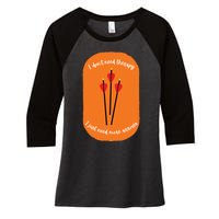 Archery Funny Women's Tri-Blend 3/4-Sleeve Raglan Shirt