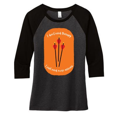 Archery Funny Women's Tri-Blend 3/4-Sleeve Raglan Shirt