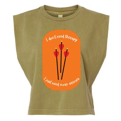 Archery Funny Garment-Dyed Women's Muscle Tee