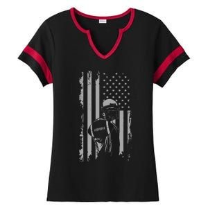 American Football Ladies Halftime Notch Neck Tee